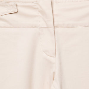 Dior Boutique Beige Cotton Cuffed Hem Pant