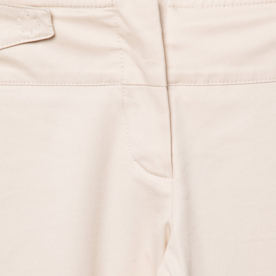 Dior Boutique Beige Cotton Cuffed Hem Pant