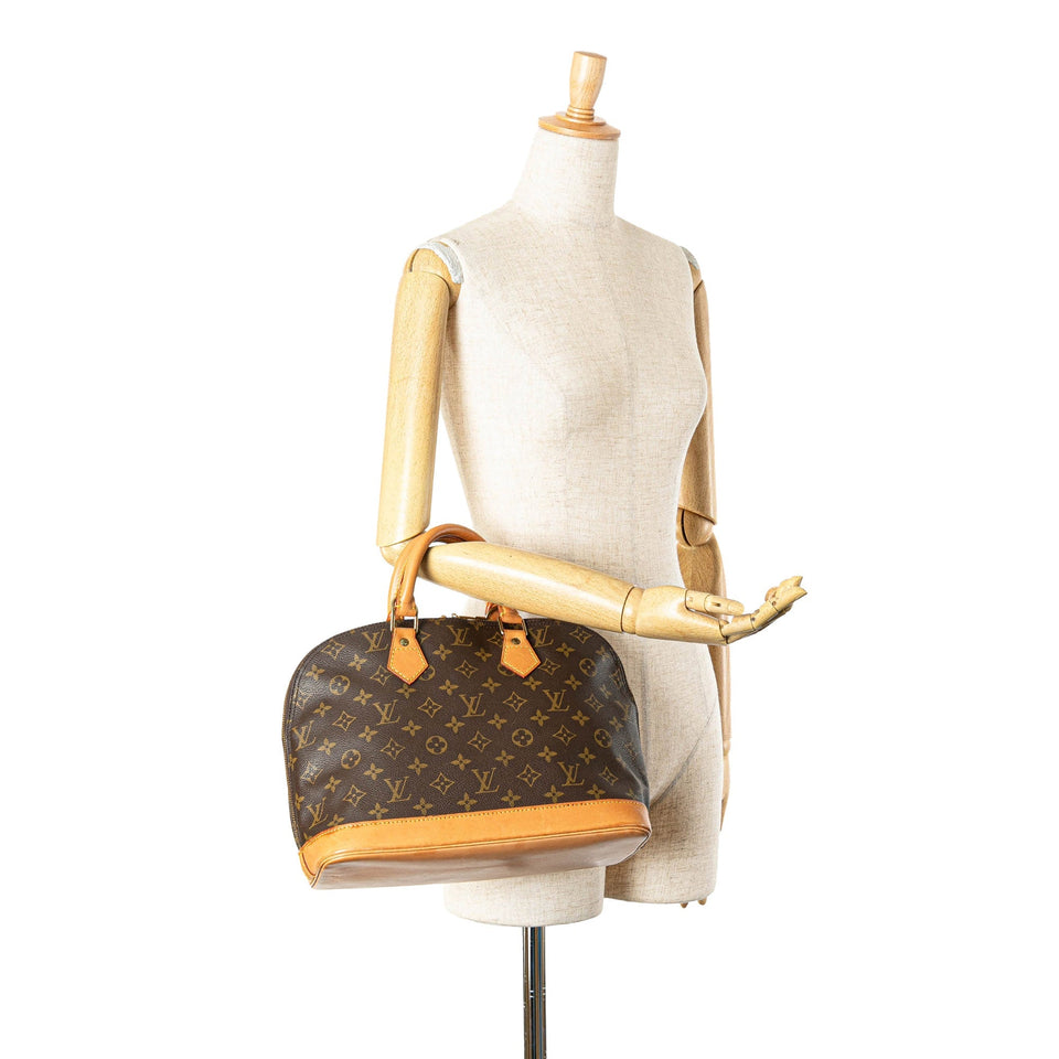 Brown Louis Vuitton Monogram Alma PM Handbag