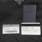Prada Nylon Leather Shoulder Bag Purse NERO Black VA0340