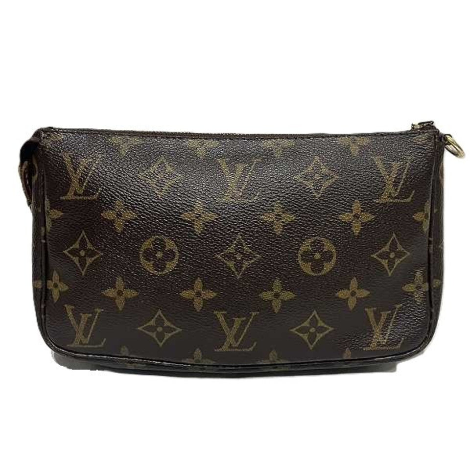 Louis Vuitton Pochette Accessoire  Canvas Clutch Bag
