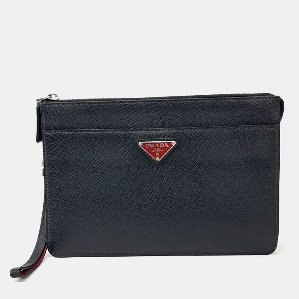Saffiano Treble Clutch