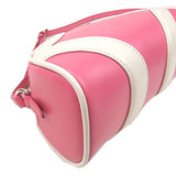Prada Leather Shoulder Bag BEGONIA BIAN Pink White 1BH140