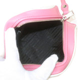 Prada Leather Shoulder Bag BEGONIA BIAN Pink White 1BH140