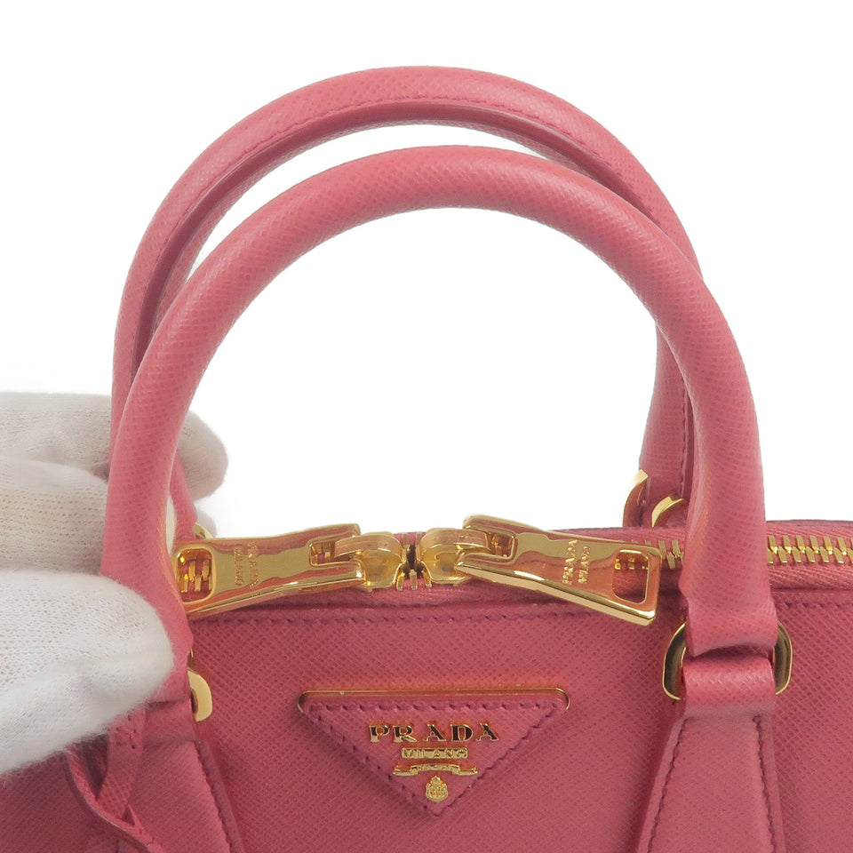 Prada Leather 2Way Hand Bag Shoulder Bag Pink BL0838