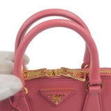 Prada Leather 2Way Hand Bag Shoulder Bag Pink BL0838