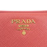 Prada Leather Shoulder Bag Purse FUOCO Red 1NF674