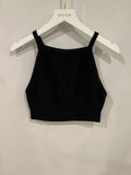 Prada Black Wool and Cashmere Crop Top Size IT 38 (UK 6)