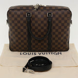 LOUIS VUITTON Damier Porte Documents Voyage PM Business Bag N41466 LV Auth 35608