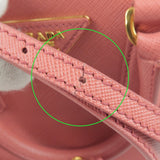 Prada Leather Promenade 2 Way Shoulder Bag Pink BL0838