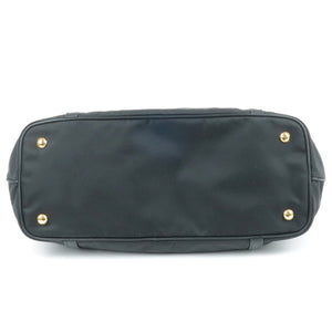 Prada Logo Nylon Leather 2Way Bag Tote Bag NERO Black BR4253
