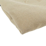 Prada Logo Jacquard Leather Shoulder Bag Beige Brown