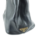 Prada Leather 2Way Hand Bag Shoulder Bag NERO Black 1BA579