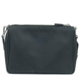 Prada Logo Nylon Leather Shoulder Bag Black Yellow 2VH113