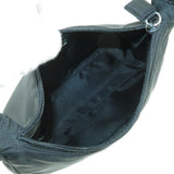 Prada Logo Nylon Cosmetic Pouch Hand Bag Clutch Bag NERO Black