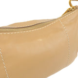 Prada Logo Leather Shoulder Bag Hand Bag Beige