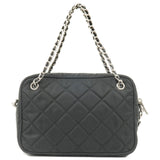 Prada Logo Nylon Leather 2Way Bag Hand Bag NERO Black 1BH910