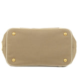 Prada Logo Jacquard Leather 2Way Bag Hand Bag Beige BN1841