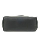 Prada Logo Leather Tote Bag Shoulder Bag NERO Black 1BG100