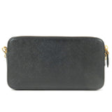 Prada Leather Chain Wallet WOC Shoudler Bag NERO Black 1DH010