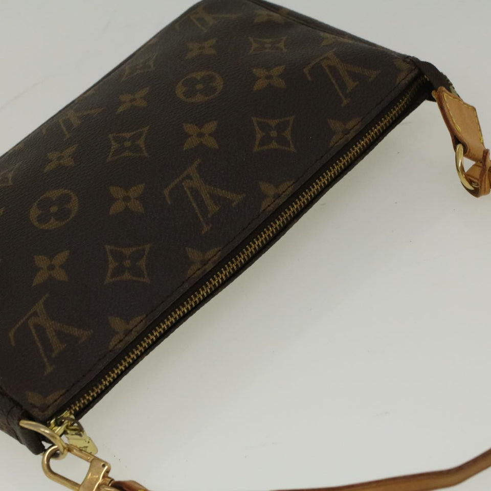 Louis Vuitton Pochette Accessoire  Canvas Clutch Bag