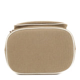 Prada Logo Jacquard Leather 2Way Bag Hand Bag Beige 1BH038