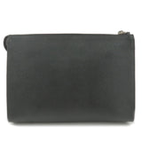 Prada Logo Leather Second Bag Clutch Bag NERO Black 2NE009