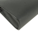 Prada Logo Leather Second Bag Clutch Bag NERO Black 2NE009
