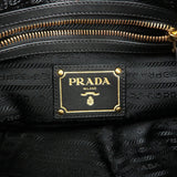 Prada Calf Leather Shoulder Bag Hand Bag NERO Black BR4070