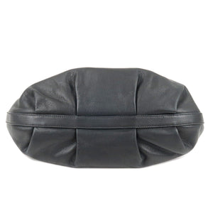 Prada Calf Leather Shoulder Bag Hand Bag NERO Black BR4070