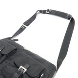 Prada Logo Nylon Leather Shoulder Bag NERO Black BT0644