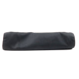 Prada Logo Nylon Leather Clutch Bag Pouch NERO Black 2NE789