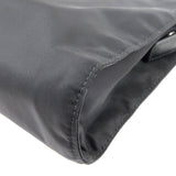 Prada Logo Nylon Leather Clutch Bag Pouch NERO Black 2NE789