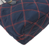 Prada 2Way Nylon Leather Quilting Shoulder Bag Navy 1BA090