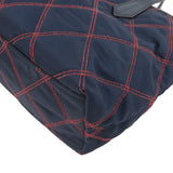 Prada 2Way Nylon Leather Quilting Shoulder Bag Navy 1BA090