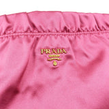 Prada Satin Pouch Cosmetic Pouch Mini Hand Bag Pink 1N1662