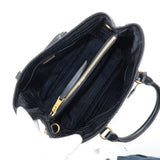 Prada Logo Nylon Leather 2Way Bag Hand Bag NERO Black 1BA579