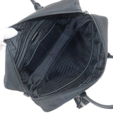 Prada Logo Nylon Leather Business Bag Brief Case Black 2VE661