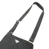 Prada Logo Nylon Leather Shoulder Bag NERO Black VA0053