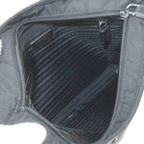 Prada Logo Nylon Leather Shoulder Bag NERO Black VA0053