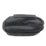 Prada Logo Nylon Leather Shoulder Bag Hand Bag NERO Black