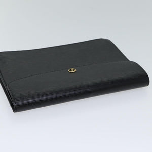 Louis Vuitton Epi Montaigne 27 Clutch Bag Black