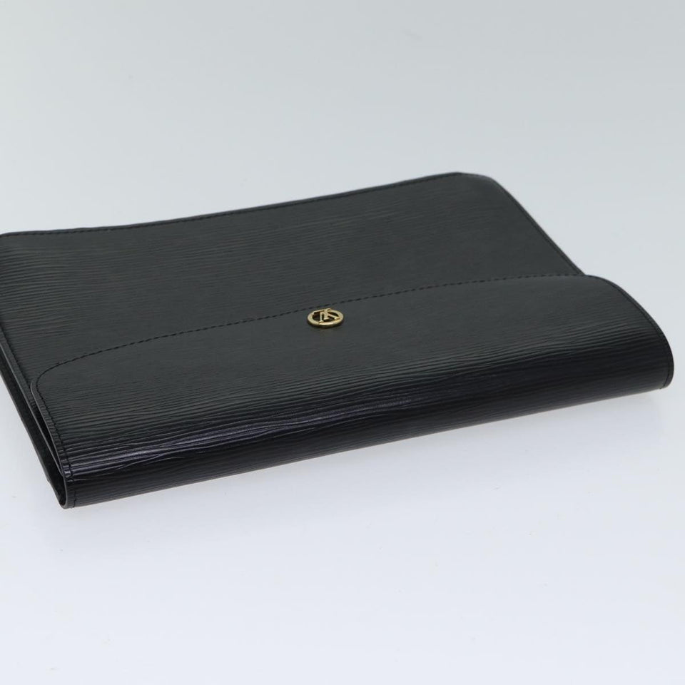 Louis Vuitton Epi Montaigne 27 Clutch Bag Black