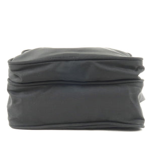 Prada Leather Hand Bag Pouch Purse Crossbody Bag Black 1N1439