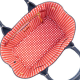 Prada Canapa Mini Canvas 2Way Tote Bag BALTICO Navy 1BG439