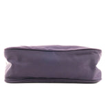 Prada Logo Nylon Hand Bag Pouch Purse Purple MV519