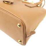 Prada Logo Leather 2Way Hand Bag Shoulder Bag Brown BL0838