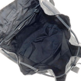 Prada Logo Nylon Leather Back Pack Ruck Sack Bag Nero Black