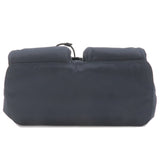 Prada Logo Nylon Leather Ruck Sack Back Pack Bag Navy 1BZ070