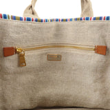 Prada Canapa Large Canvas 2Way Bag Shoulder Bag Multi Color